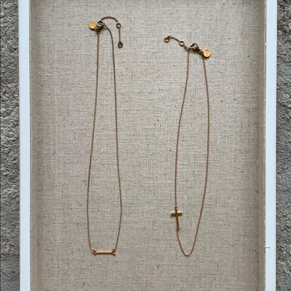 Stella & Dot cross & arrow necklaces